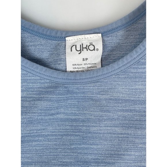 Ryka Sports Bra Cropped Tank Heathered Blue Women’s Size S - Picture 2 of 4